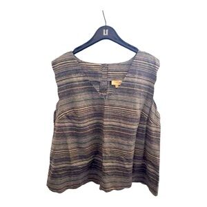 NWOT ModCloth scalloped edge linen blend  sleeveless top